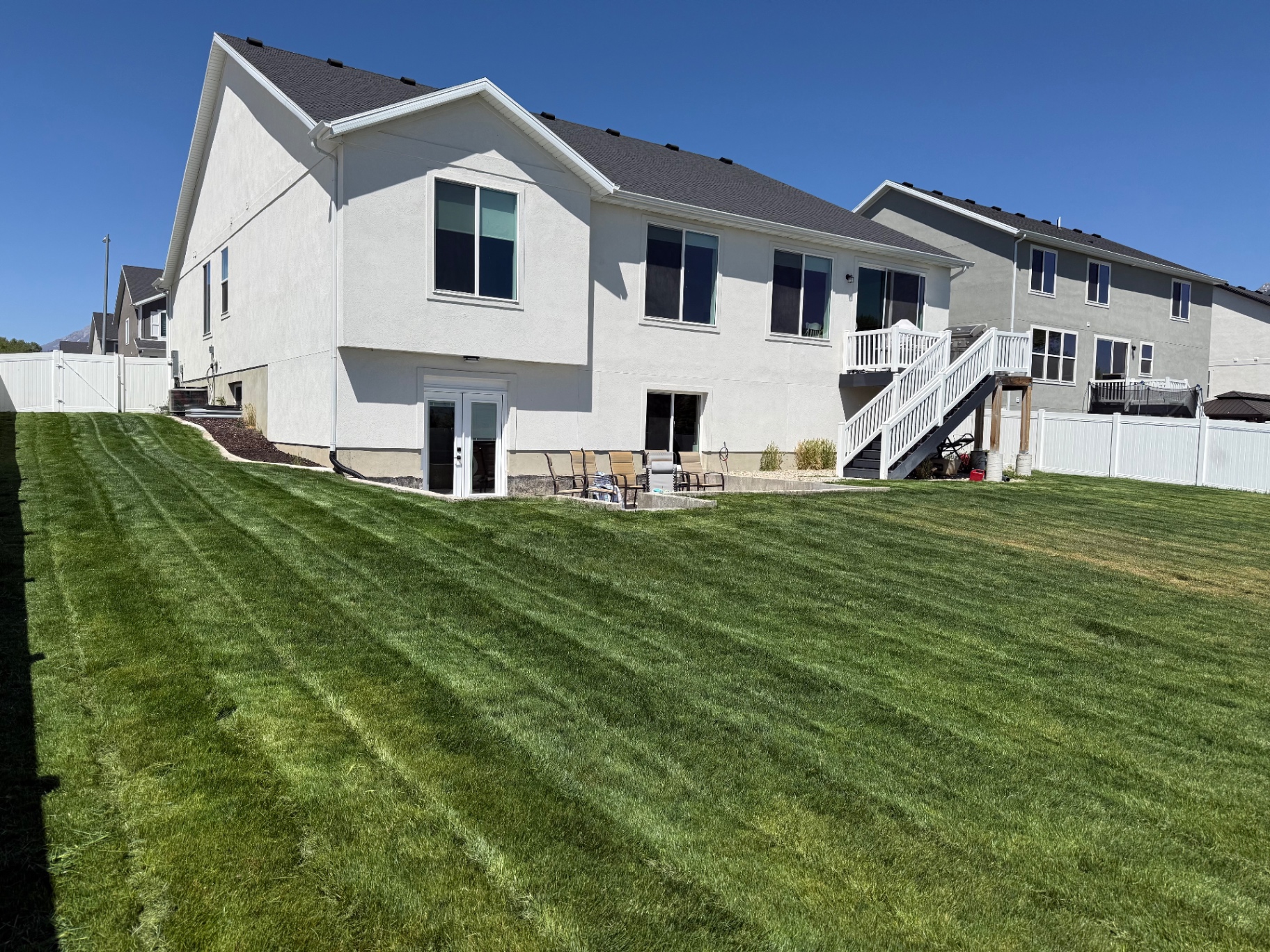 After — Crisp stripes · clean edges